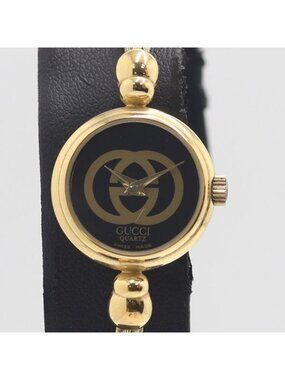 Gucci Quartz Bangle Watch Black Dial Nam